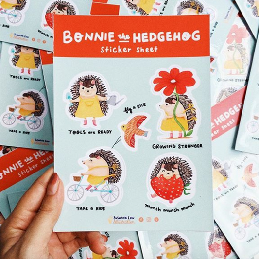 Bonnie the Hedgehog Sticker Sheet