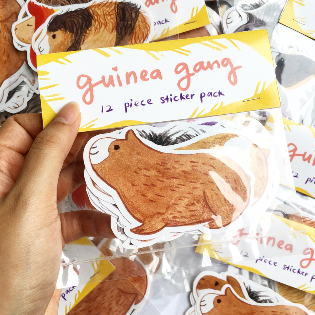 Guinea Gang Sticker Pack of 12