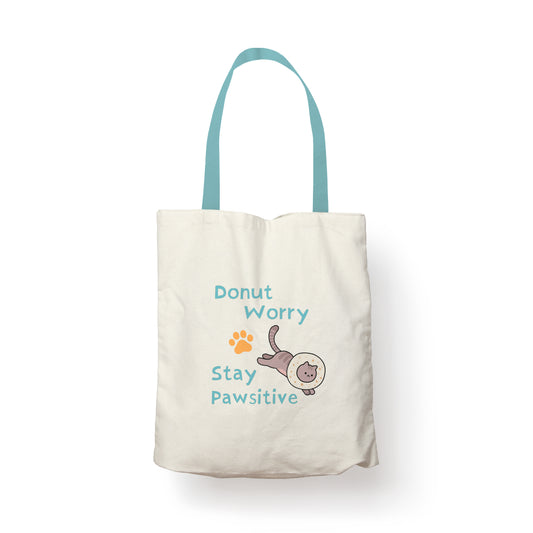 loka made totebag | Donut Worry Stay Pawsitive