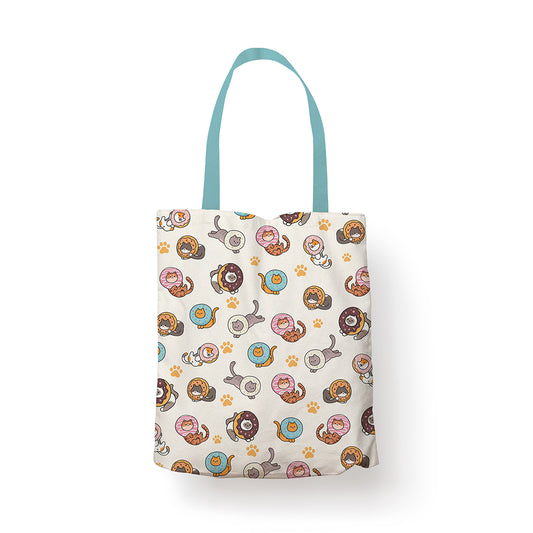loka made totebag | Donut Worry Stay Pawsitive