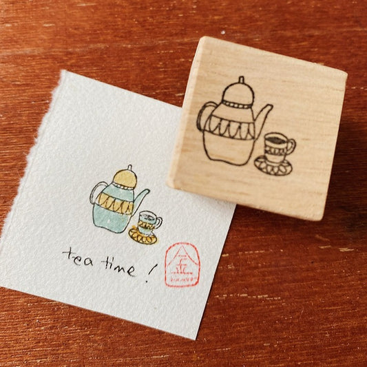 Catdoo rubber stamp - tea set (CD2110145)