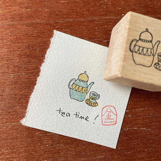 Catdoo rubber stamp - tea set (CD2110145)
