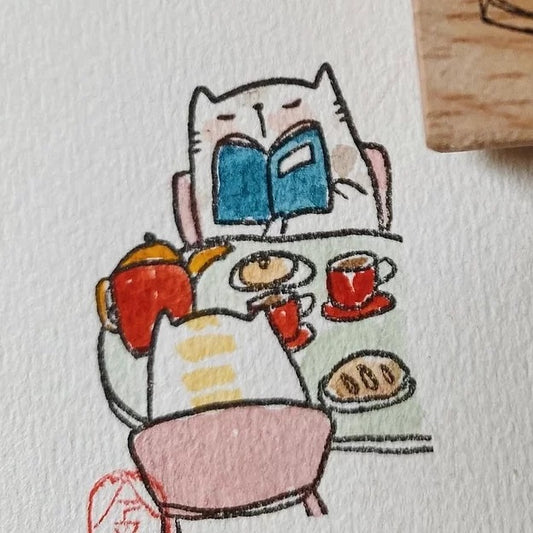 Catdoo rubber stamp - Tea break (CD3691310)
