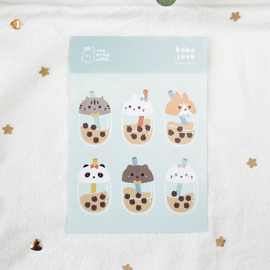 Boba Love Sticker Sheet