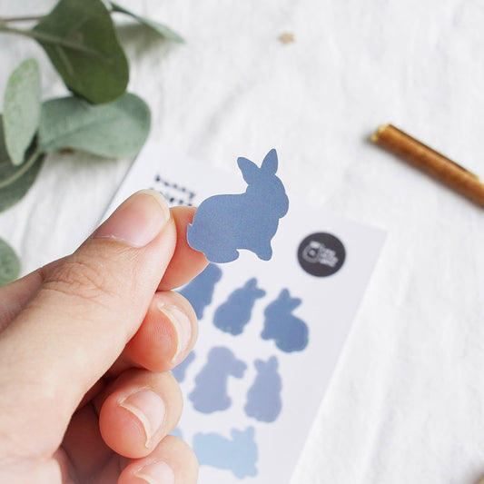 Bunny Palette – Blue Sticker Sheet
