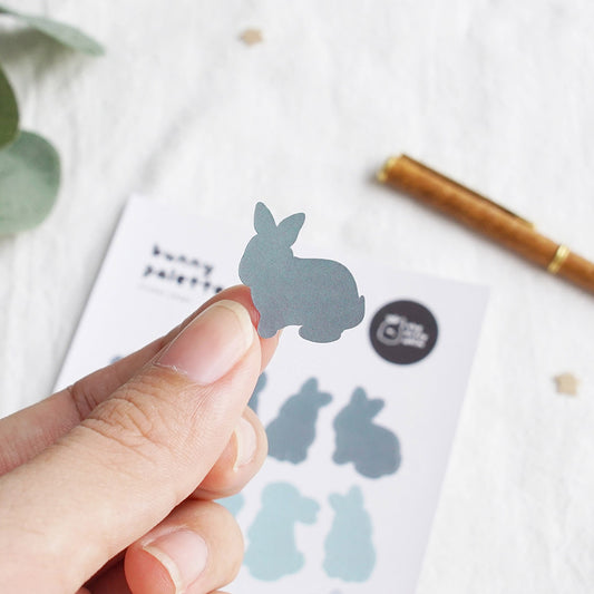 Bunny Palette – Teal Sticker Sheet