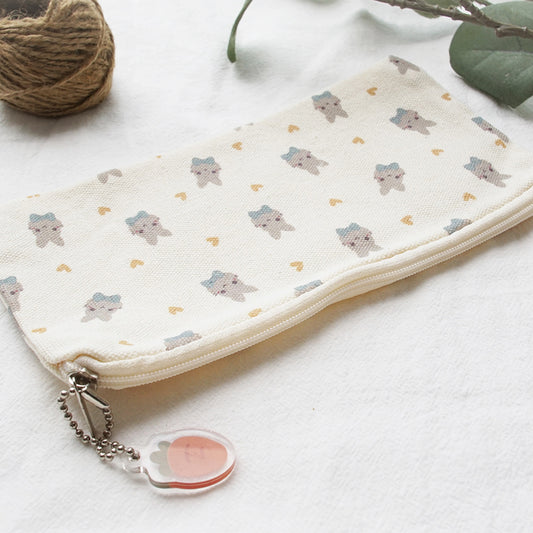 Dapper Bunny Canvas Pouch