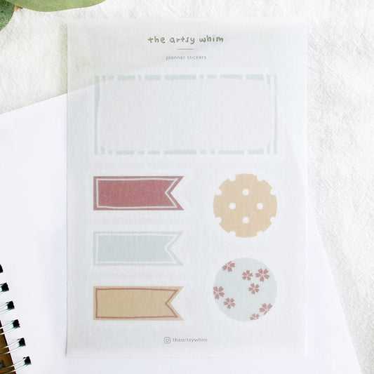 Japanese Pattern Washi Sticker Sheet