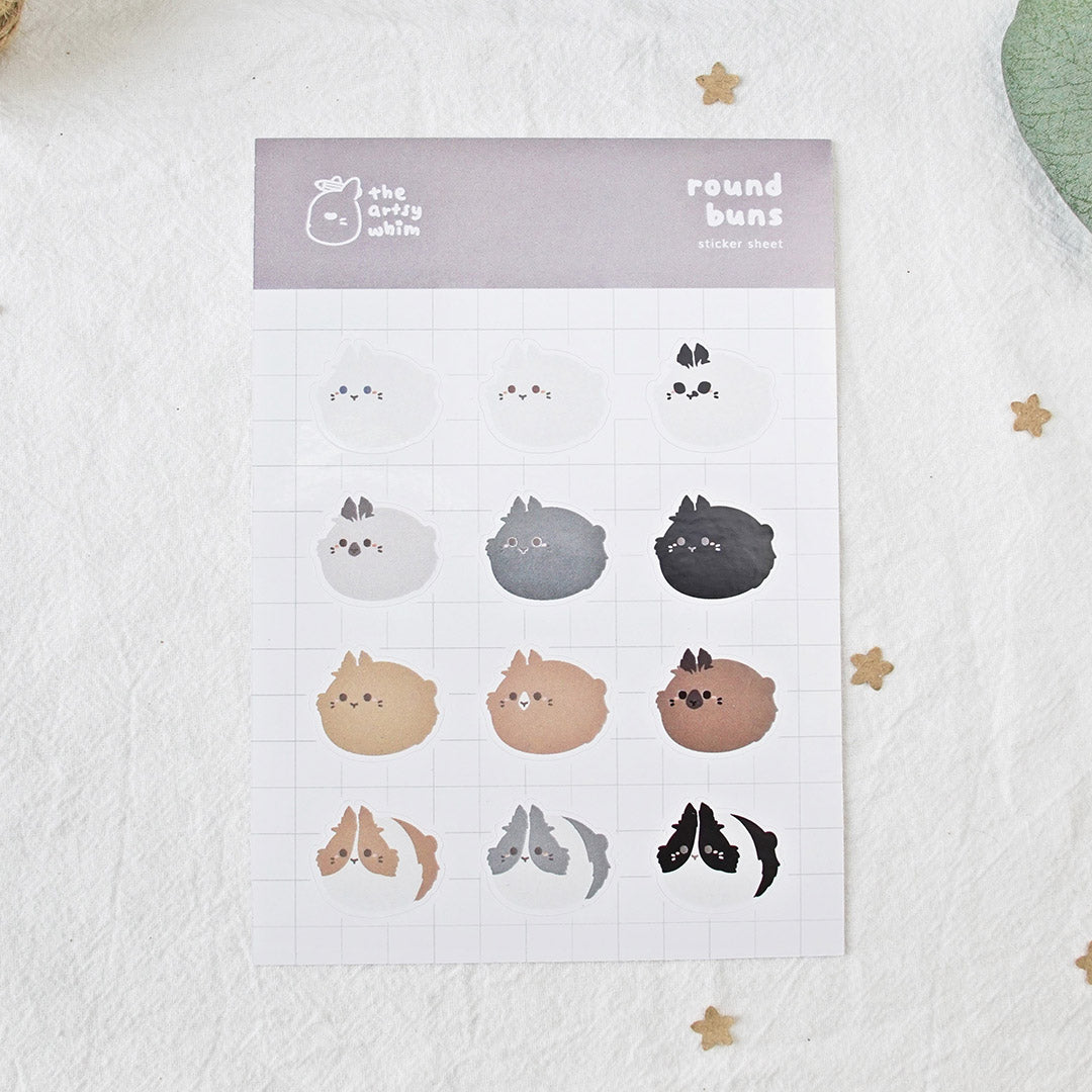 Round Buns – Lionhead Buns Sticker Sheet