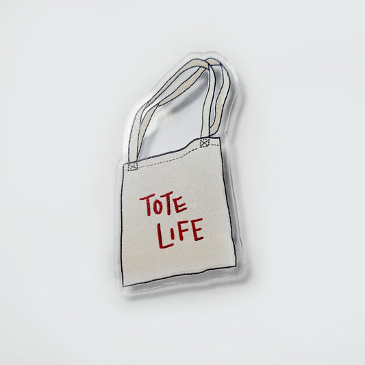 Wizn Art Tote Life Acrylic Pin