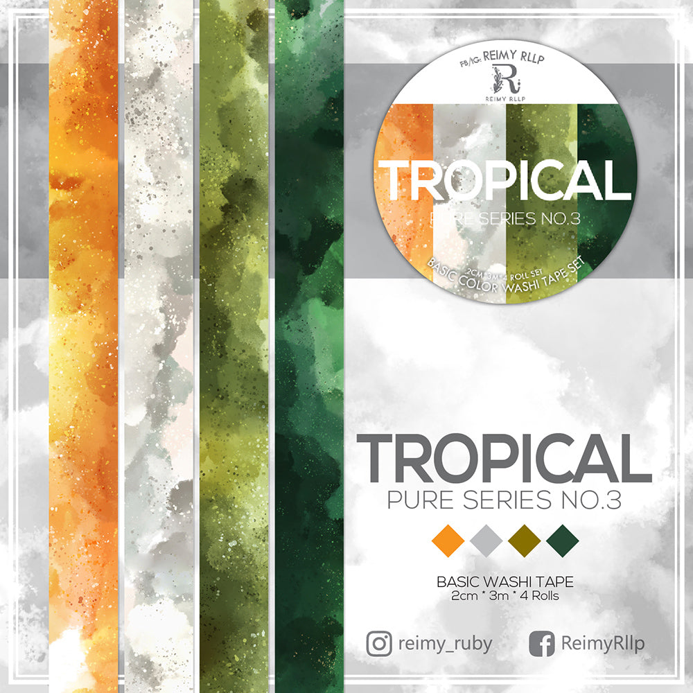 Tropical  | Basic Color Washi Tape