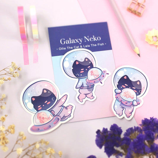 Galaxy Neko | Ollie The Cat & Lala The Fish
