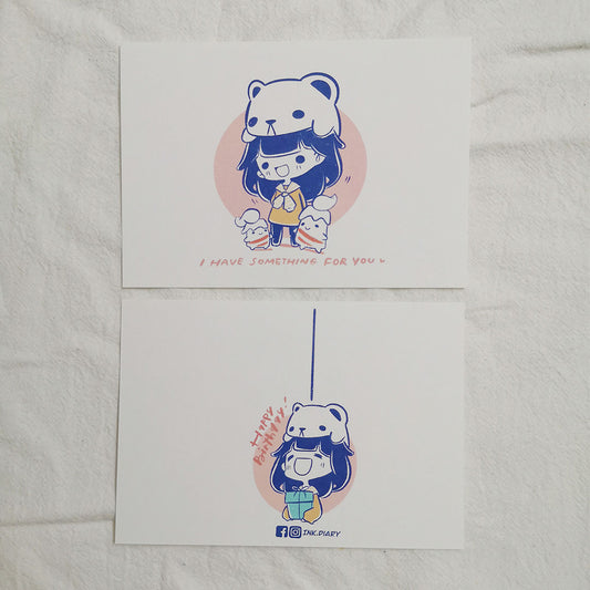 INK.DIARY Postcard - BDAY - Something For You