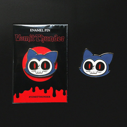 Death Neko Enamel Pin