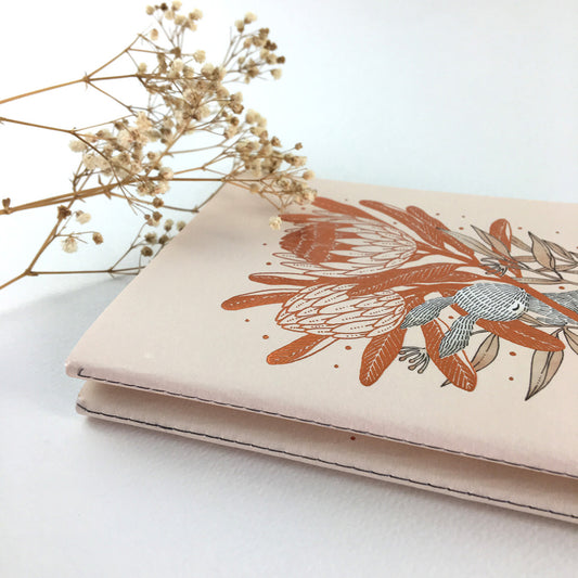 Rabbit & King Protea Pocket Notebook