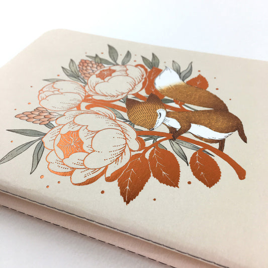 Fox & David Austin Rose Pocket Notebook