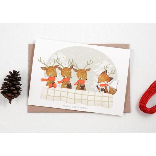 Christmas Card - Warmest Wishes - Greeting Card