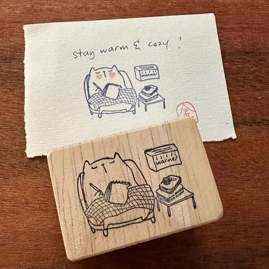 Catdoo rubber stamp - Keep Warm & Cozy (CD2580068)