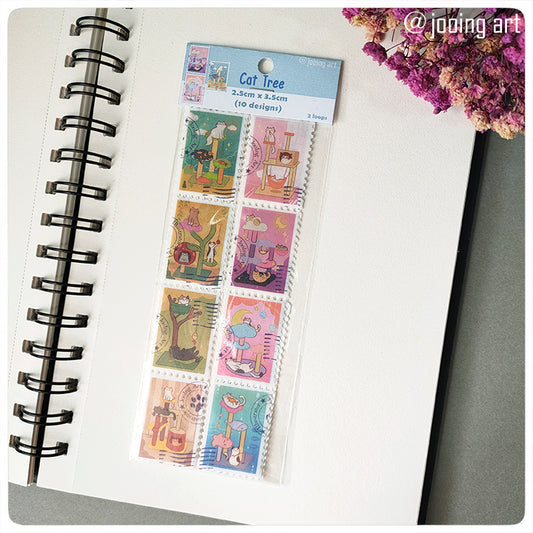 Stamp Washi Tape - Cat Tree