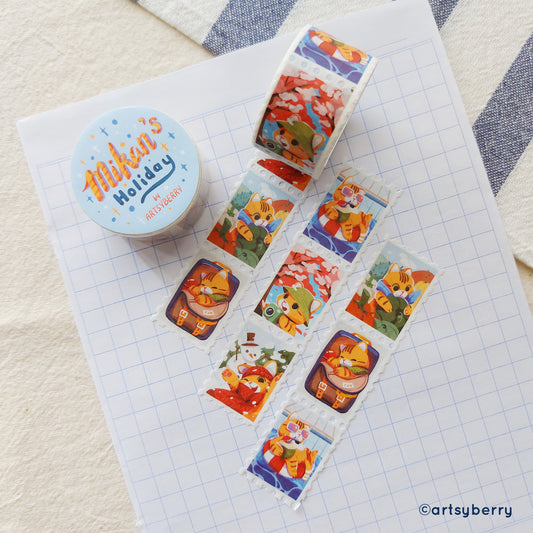 Stamp Washi Tape // Mikan's Holiday