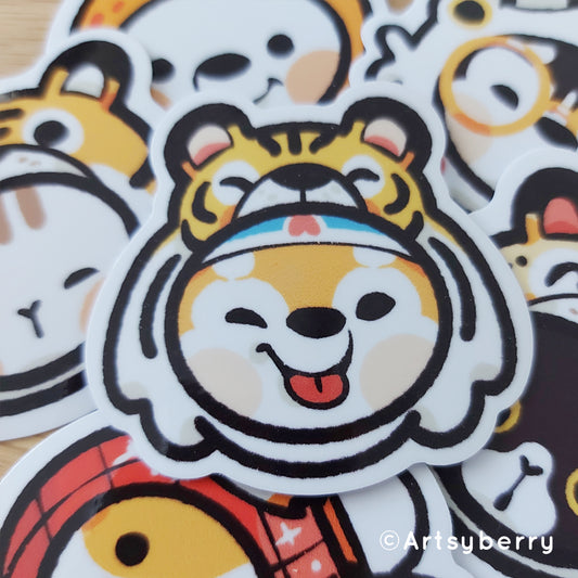 Waterproof Stickers // Roaring Lunar Party