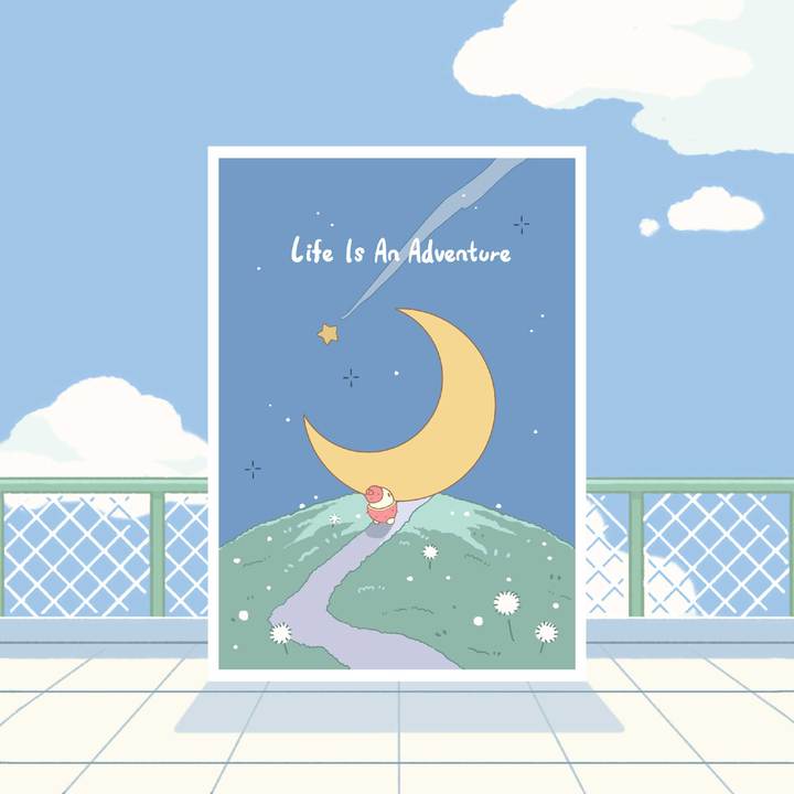 Sanggo Postcard: Life is an Adventure
