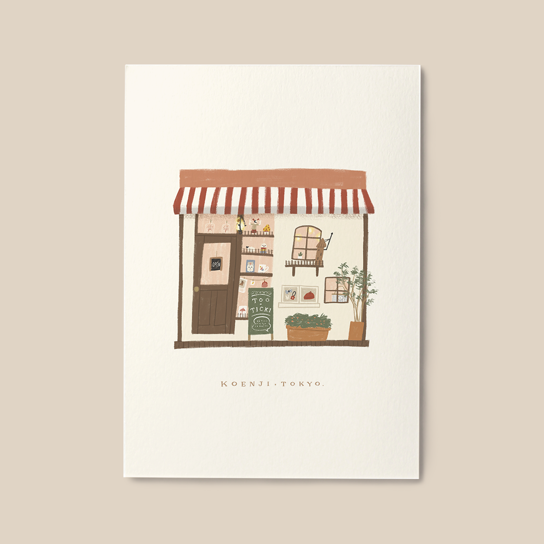 A Little Shop in Tokyo | A6 Art Print – chub.my