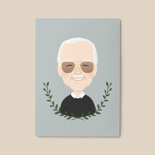 Stan Lee Illustration | A6 Art Print