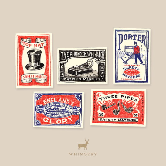 Vintage Matchboxes Sticker Set