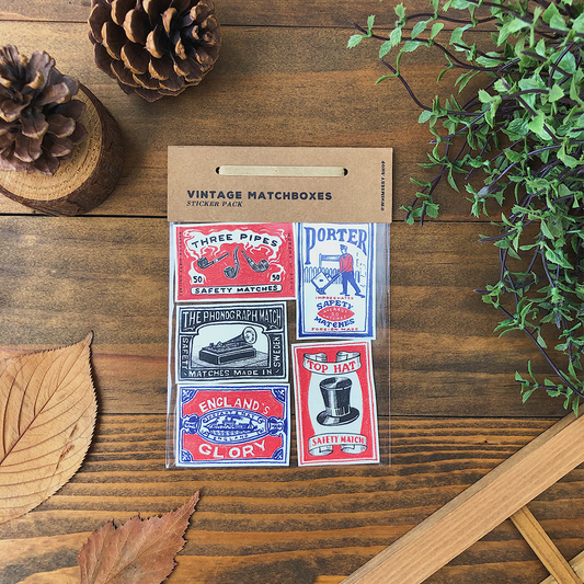 Vintage Matchboxes Sticker Set