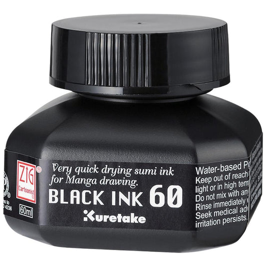 Kuretake 60ml Ink - Black
