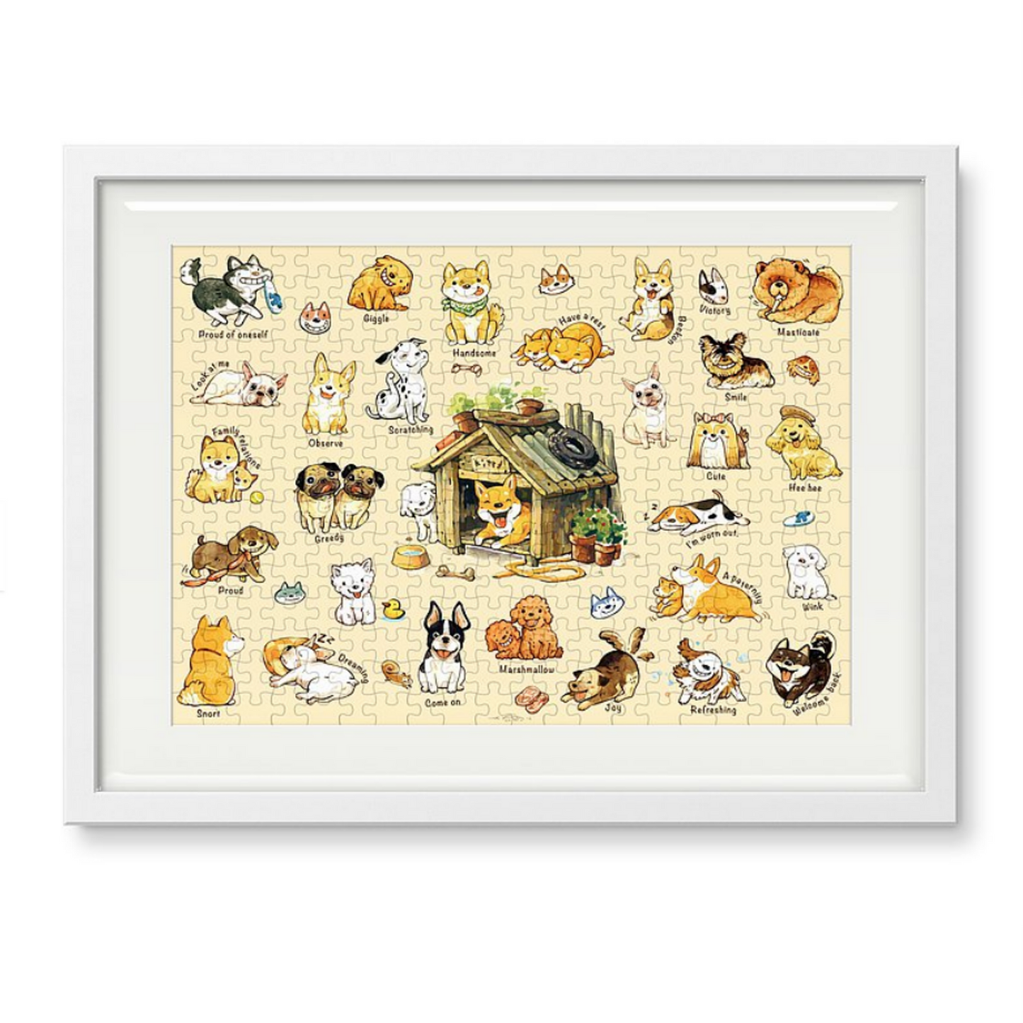 afu 300 piece Puzzle - One Hundred Kinds of Dog's Lives