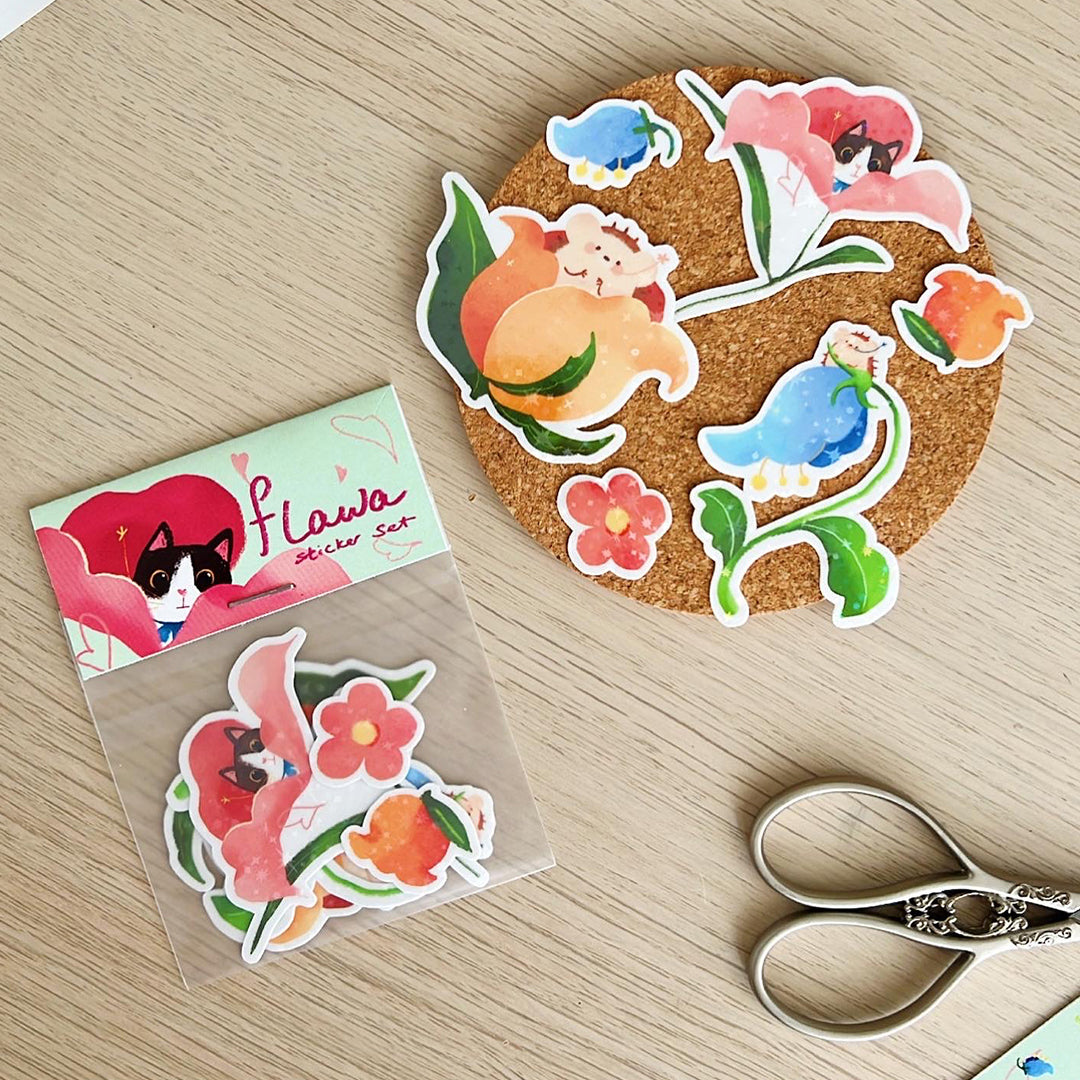 Flula Sticker Hui Hui - Flawa sticker set – chub.my