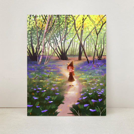 Hui Hui - Purple Flower art print