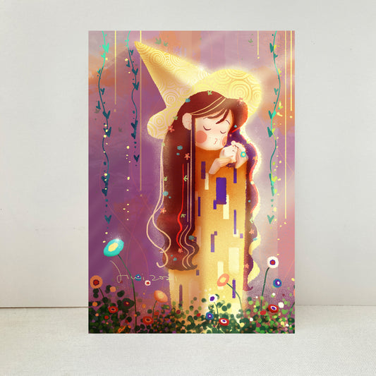 Hui Hui - The Kiss art print