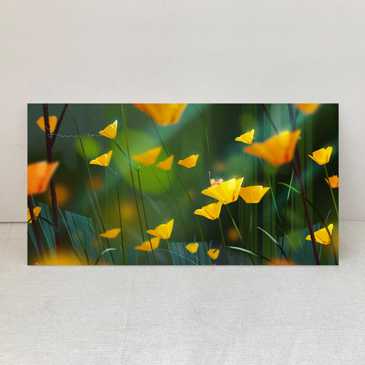 Hui Hui - Yellow Flower art print