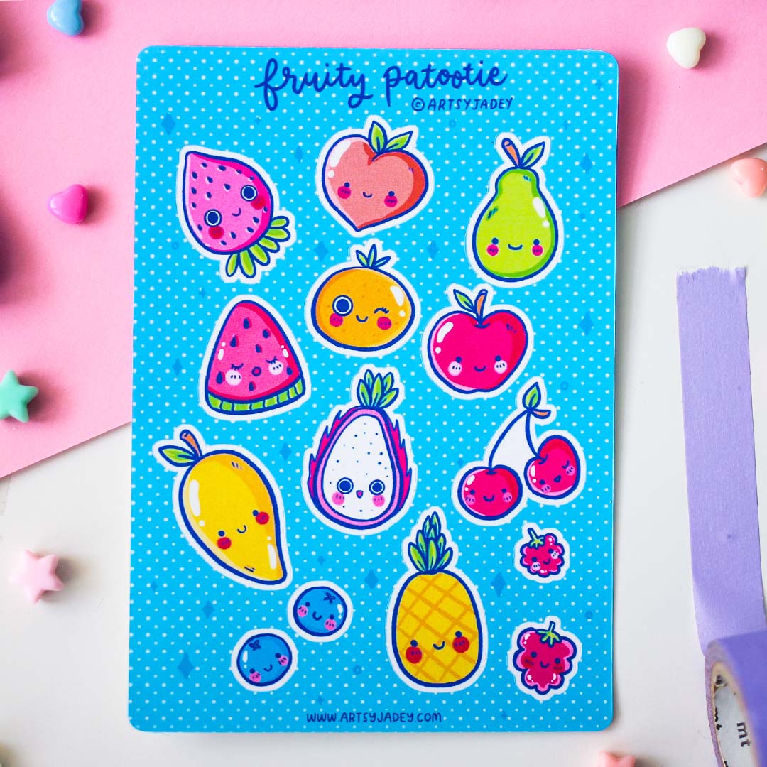 Sticker Frooty Fruity Sticker Sheet – chub.my