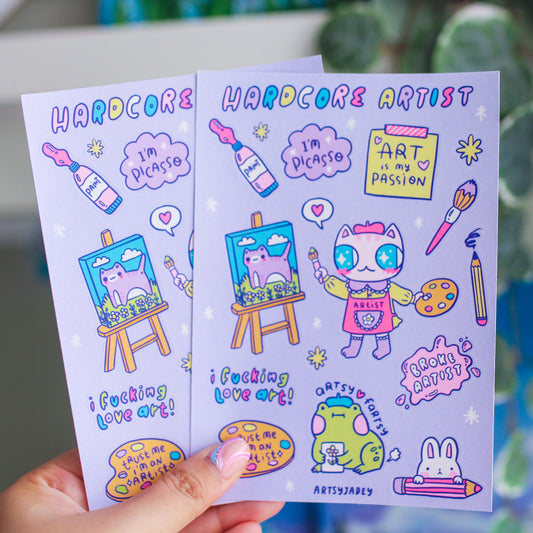 Hardcore Artist Sticker Sheet