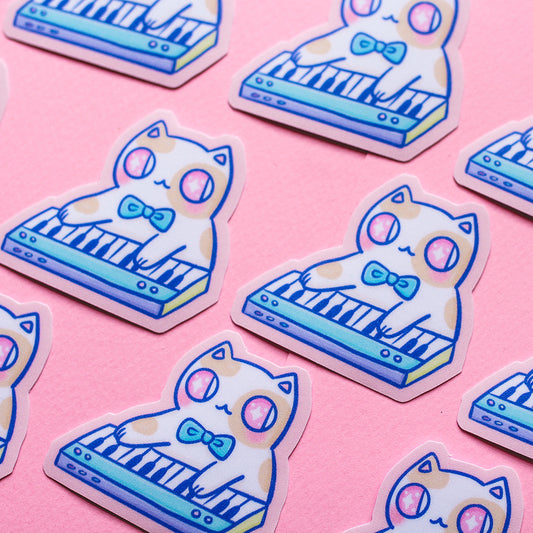 Keyboard Kitty Vinyl Sticker