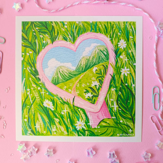 Mirror Fields Art Print