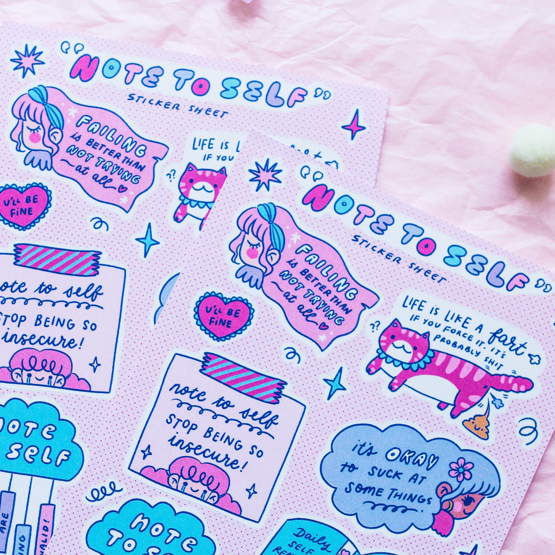 Note To Self Sticker Sheet – chub.my