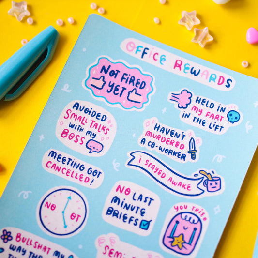 Office Rewards Sticker Sheet