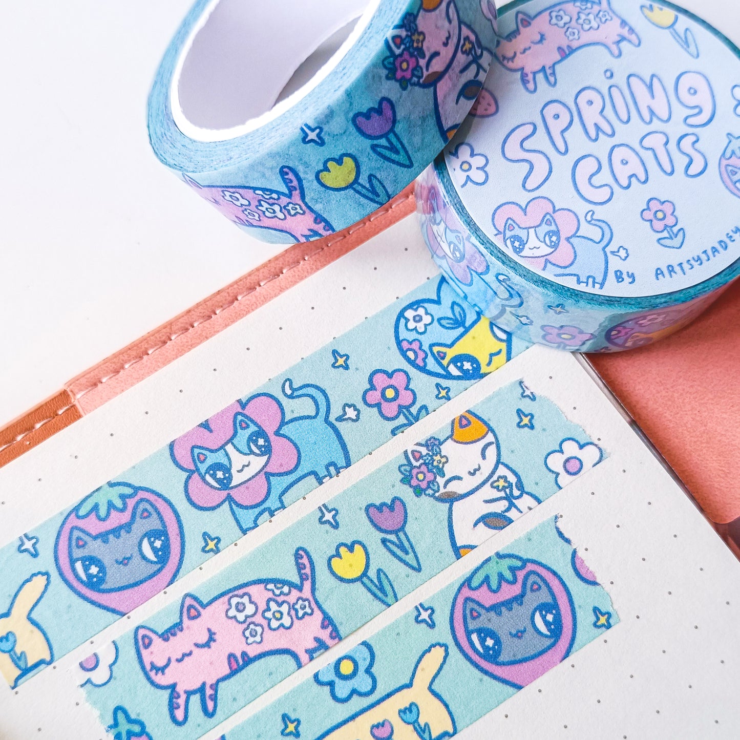 Spring Cats Washi Tape