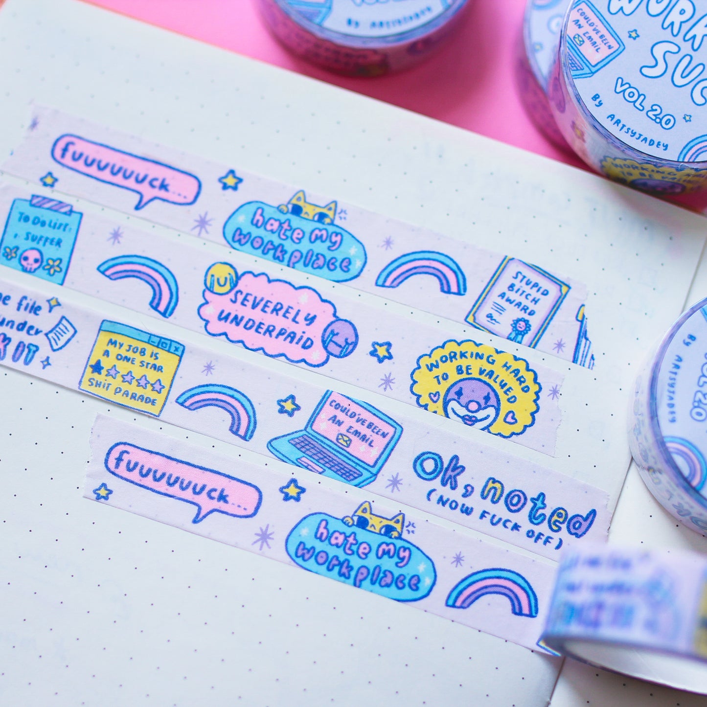 Work Sucks 2.0 Washi Tape