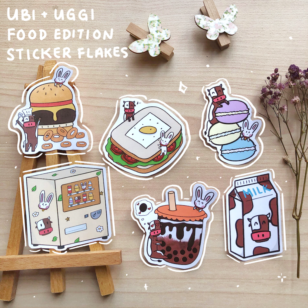 Ubi and Uggi Food Edition Sticker Pack – chub.my