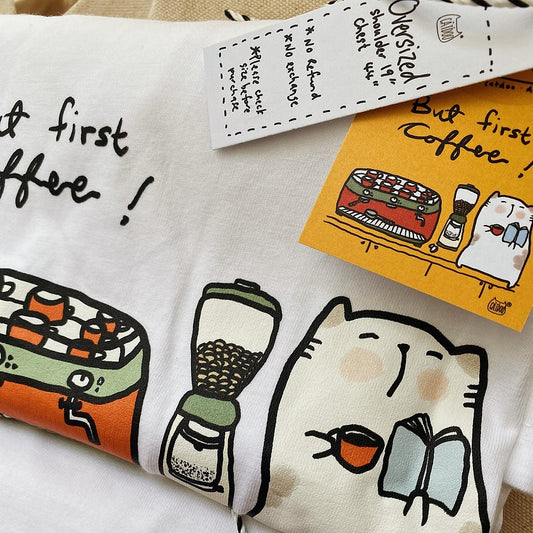 Catdoo T-shirt - But 1st coffee (CDT1008)