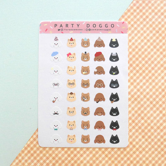 Sticker sheet | Party Doggo