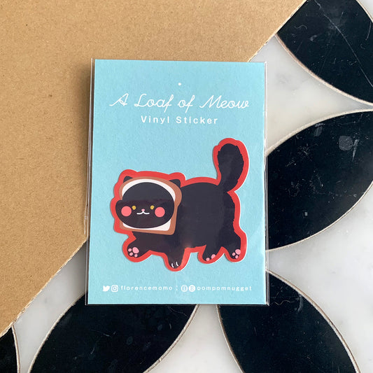 Vinyl Sticker | A loaf of Meow