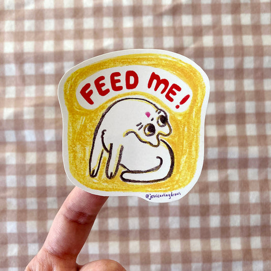 Feed Me Cat sticker