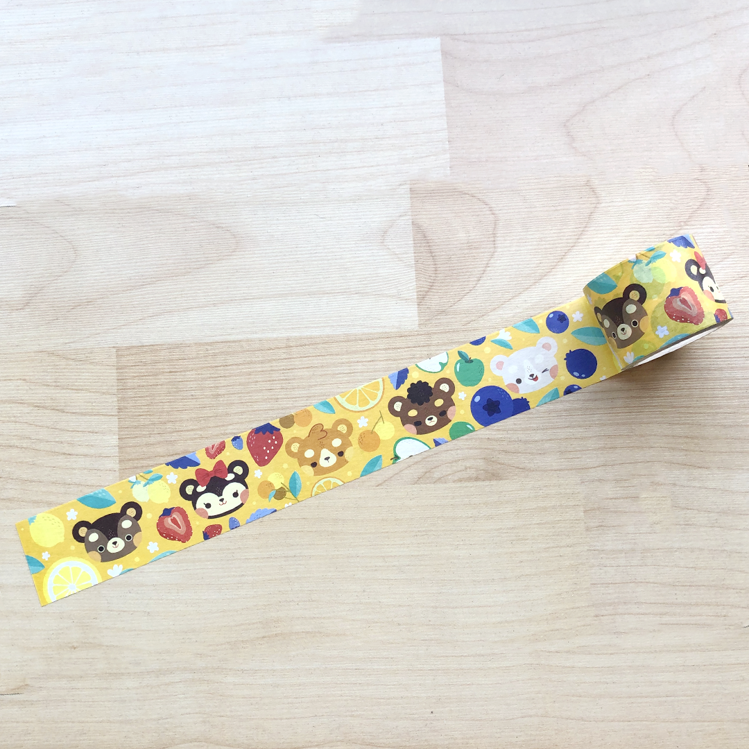 kuchibread Washi Tape: Fruity Bears